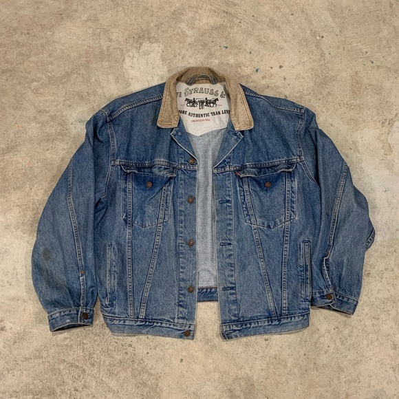 Vintage Levis Corduroy Collar Denim 